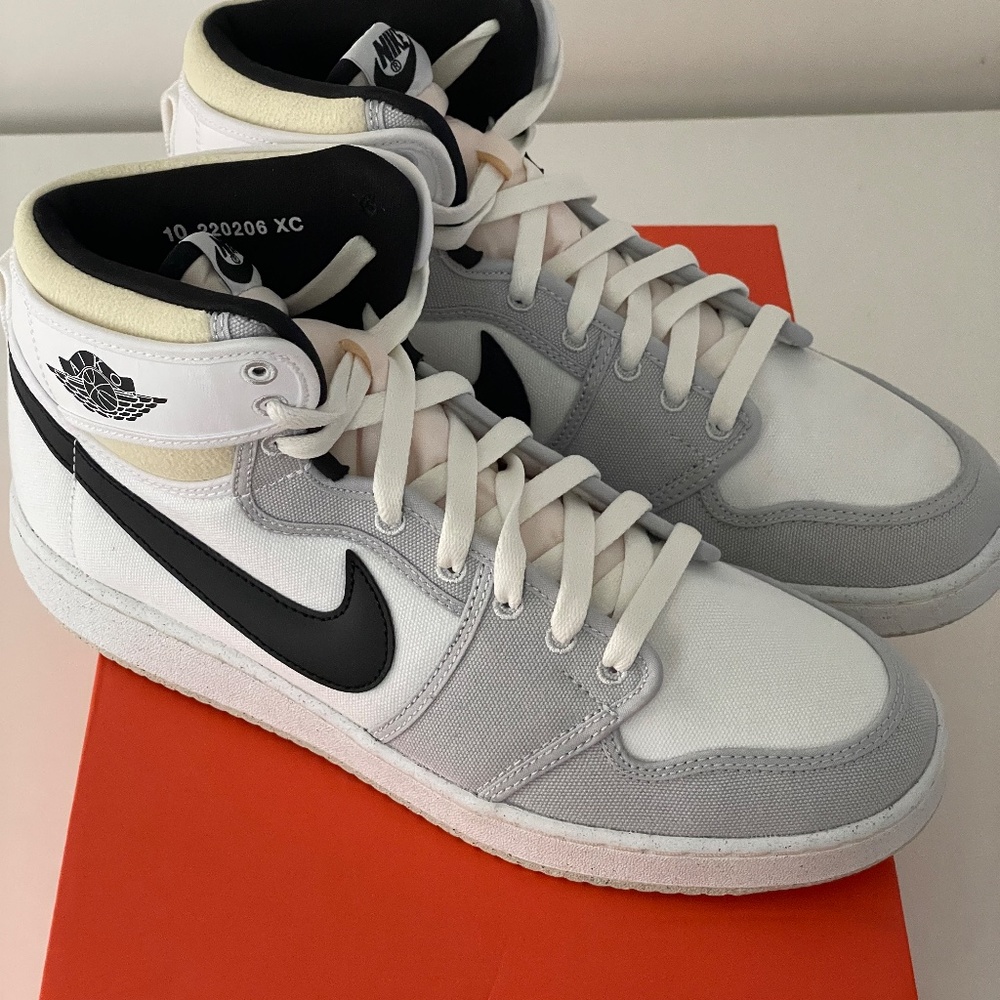 Size 9.5 - Jordan 1 Retro AJKO White Black Gray Fog Sail DO5047-100